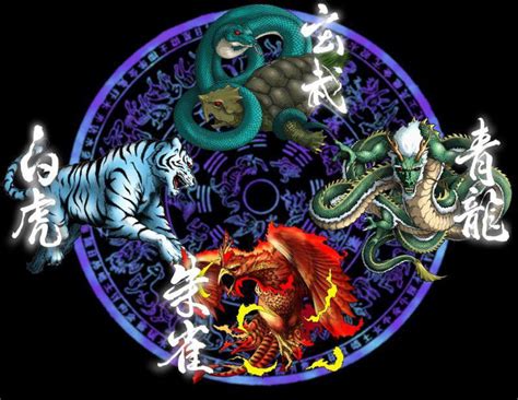 四靈獸|中國四聖獸:四聖獸英文名,青龍,簡介,青龍起源,形象,傳。